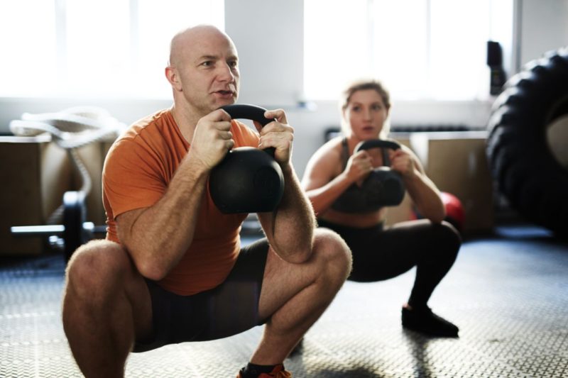 kettlebell goblet squat
