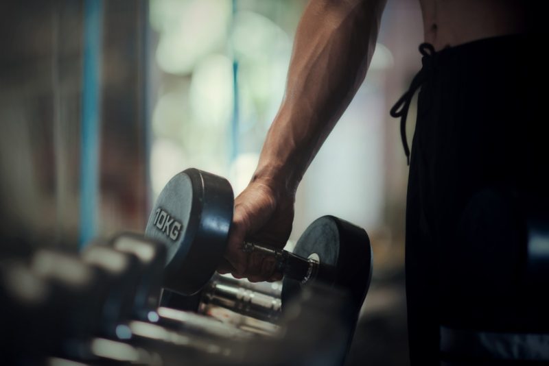 silovy trening ramena biceps triceps